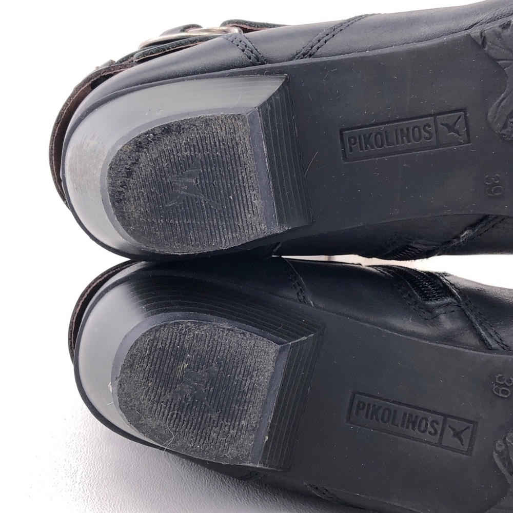 Pikolinos Brujas Black Leather Ankle Boots EUR 39 - Picture 10 of 14